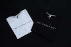 The Simple Life coffee white/black cotton t-shirt